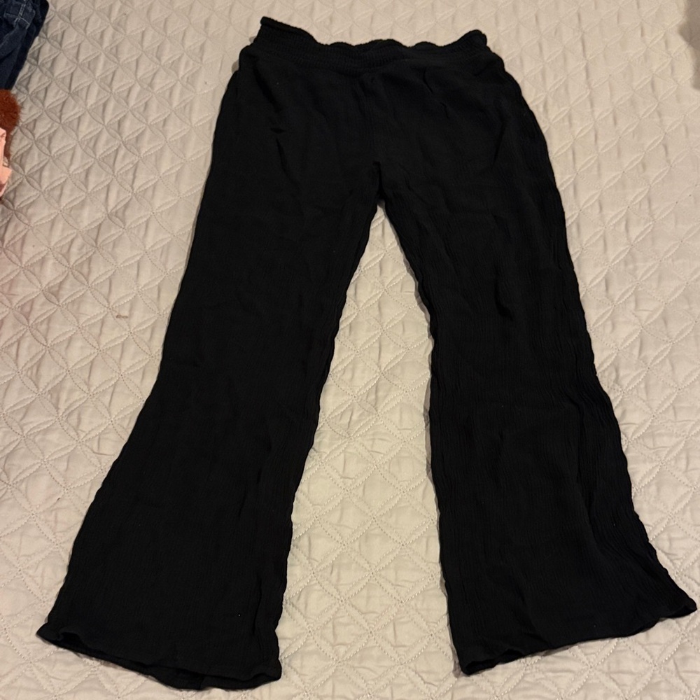 Girls gauze Wide-Leg Lounge Pants